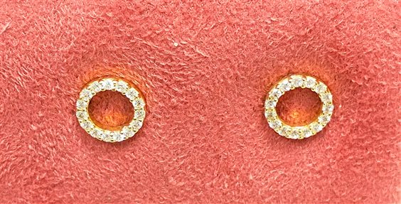 Pendientes Duezeta Mujer in Oro amarillo Zircone OROGZIR2Z - OROGZIR2Z